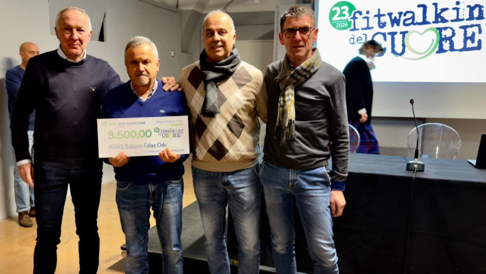 ADAS Saluzzo FIDAS celebra il successo del Fitwalking 2026 premiata per il progetto del cuore